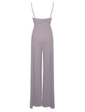 PURPLE METALLIC JUMPSUIT