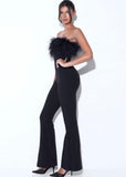 KYLIE FEATHER JUMPSUIT