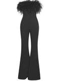 KYLIE FEATHER JUMPSUIT