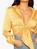 CINDERELLA SATIN TOP