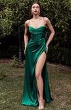 EMERALD CORSET GOWN