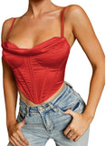 DRAPED CORSET TOP