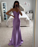 SATIN CORSET FITTED HALTER GOWN